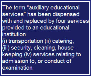 service tax educational services