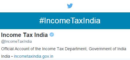 twitter account of income tax department