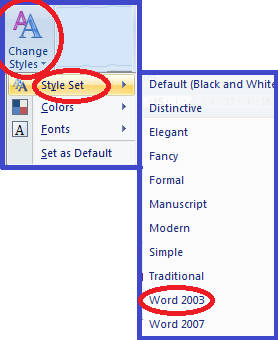 microsoft word 2007 change default template