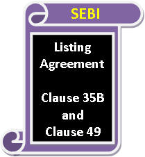 SEBI Amendment to Listing Agreement Clause 35B 49