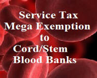 mega exemption Stem Blood Banks